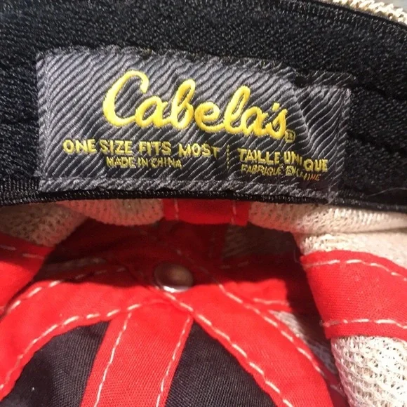 Cabela’s Camo and gold baseball style hat.  One size - Picture 4 of 4